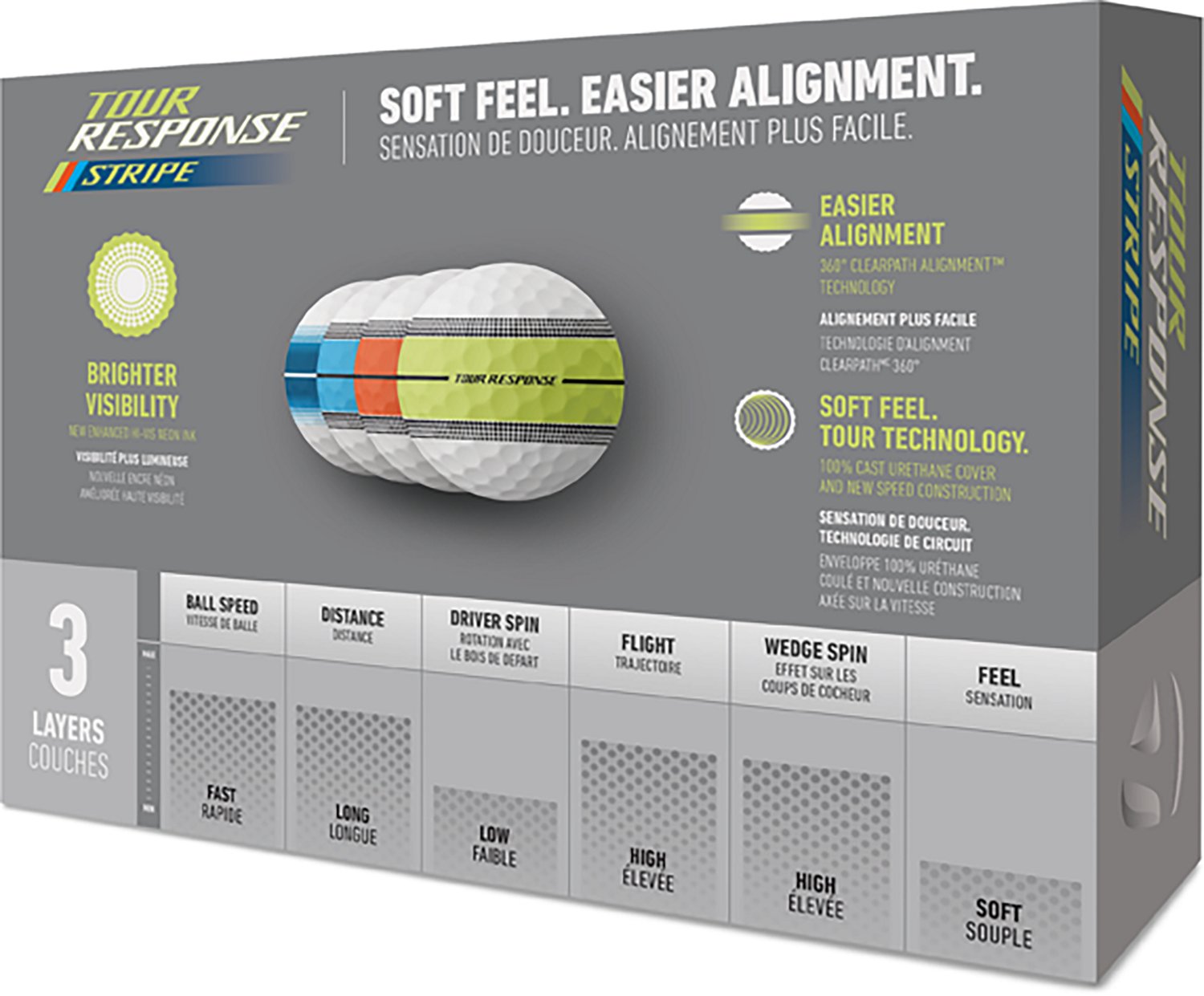 TaylorMade 2026 Tour Response Stripe Golf Balls 12-Pack - view number 3