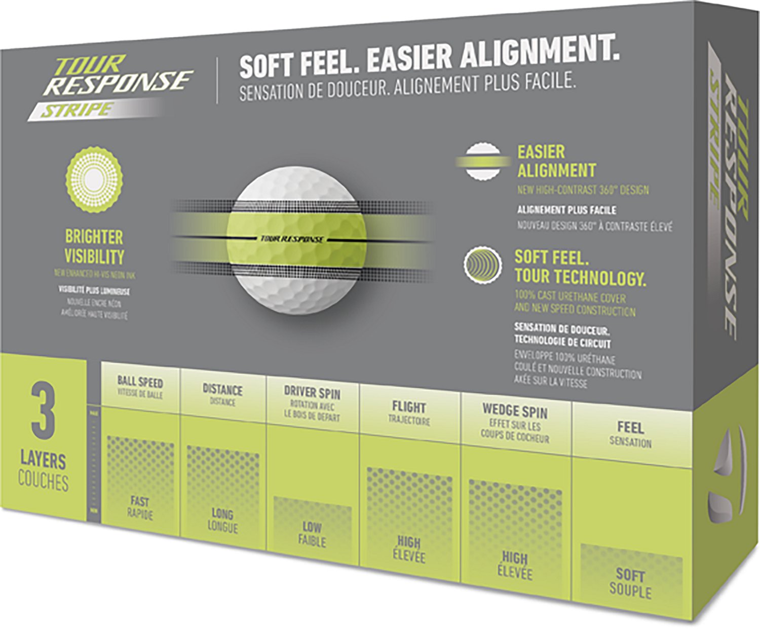 TaylorMade 2026 Tour Response Stripe Golf Balls 12-Pack - view number 3
