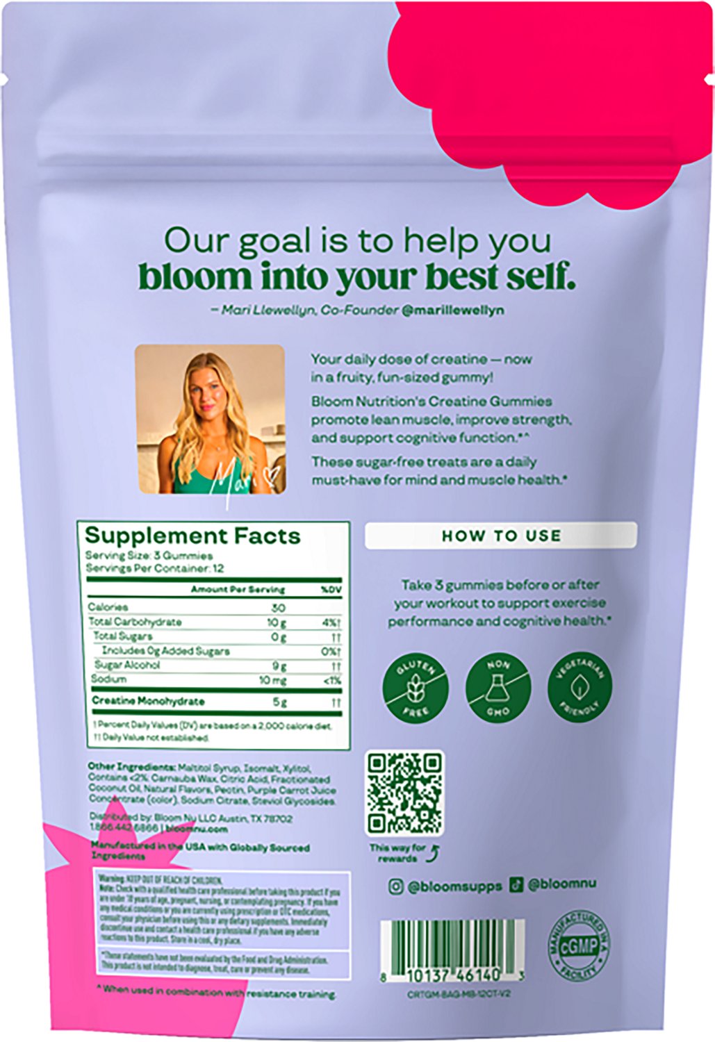 Bloom Nutrition Creatine Gummies - 36 ct - view number 2