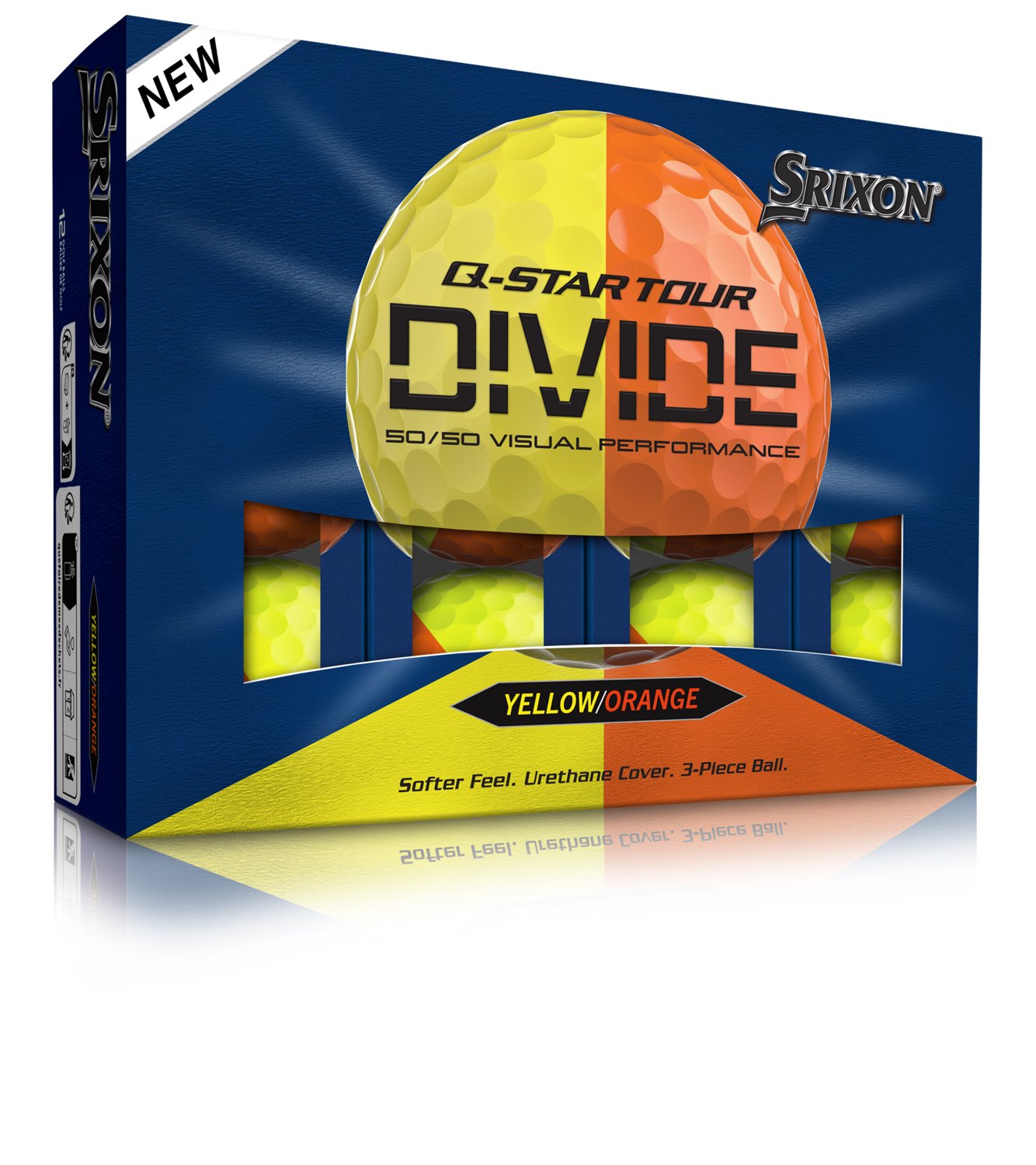 SRIXON Golf Q-Star Tour Divide 2 Golf Balls