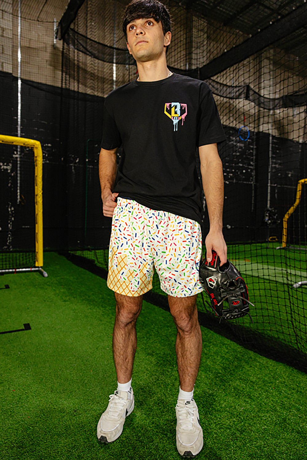 Baseball Lifestyle 101 Adult Ice Cream Shorts 5 in                                                                               - view number 2