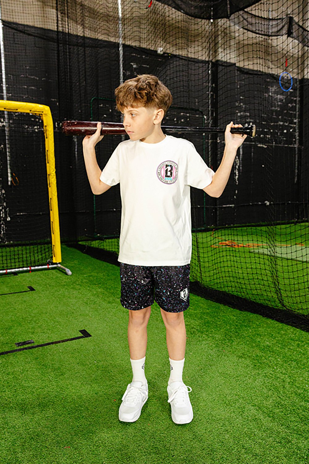 Baseball Lifestyle 101 Youth Splatter Shorts 5 in                                                                                - view number 2