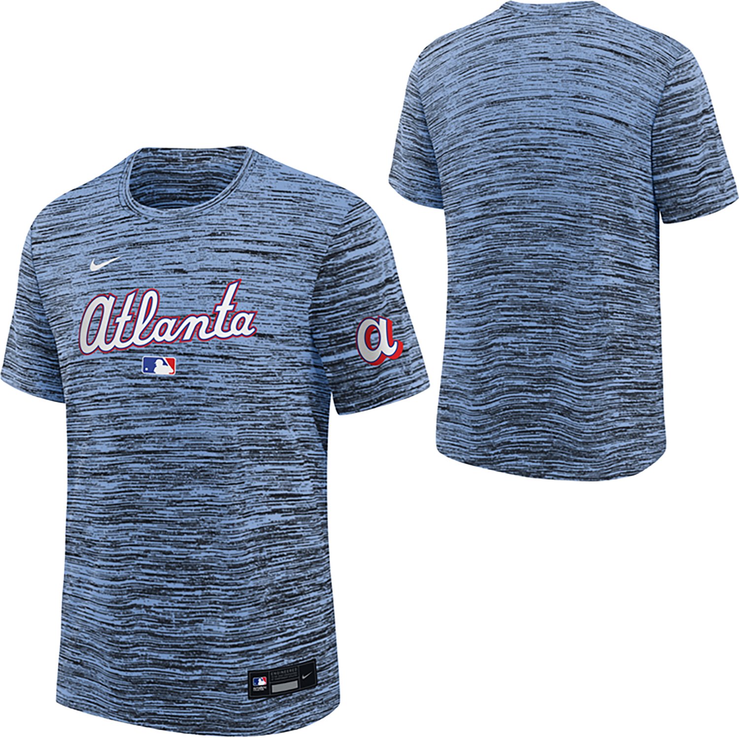 Nike Boys' Atlanta Braves City Connect AC Velocity Graphic T-shirt - view number 3