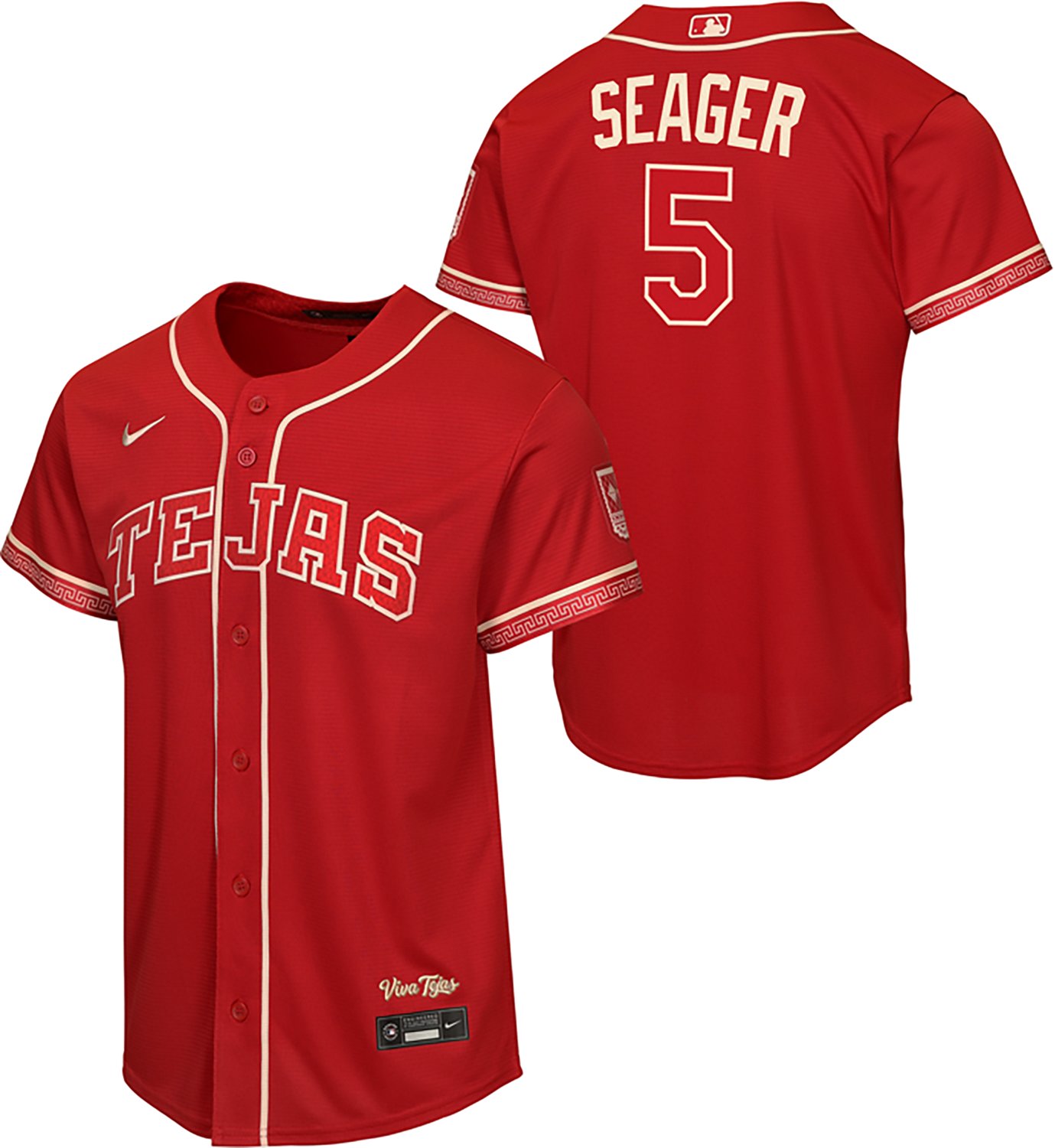 Nike Kids' Texas Rangers Corey Seager City Connect Home Run Jersey - view number 3