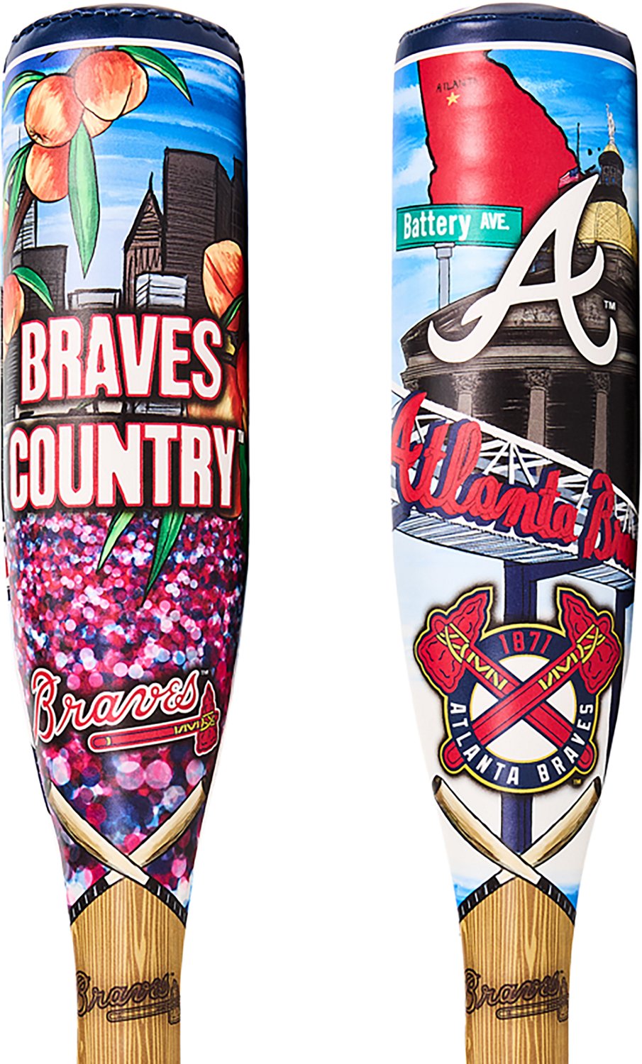 Franklin Sports Kids' MLB Atlanta Braves Soft Sport Bat and Ball Set - view number 2