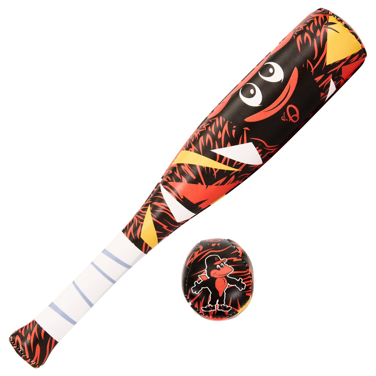 Franklin Sports Kids' MLB Baltimore Orioles Mini Mascot Bat and Ball Set