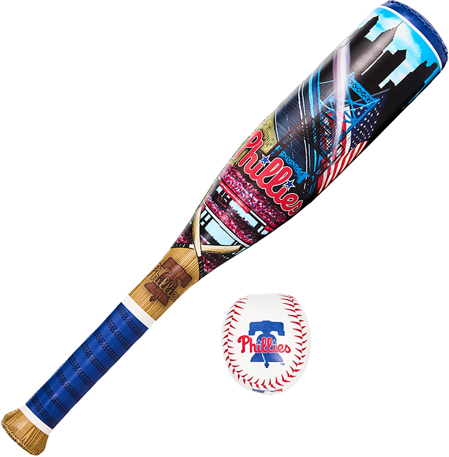 Franklin Sports Kids' MLB Philadelphia Phillies Soft Sport Bat and Ball Set