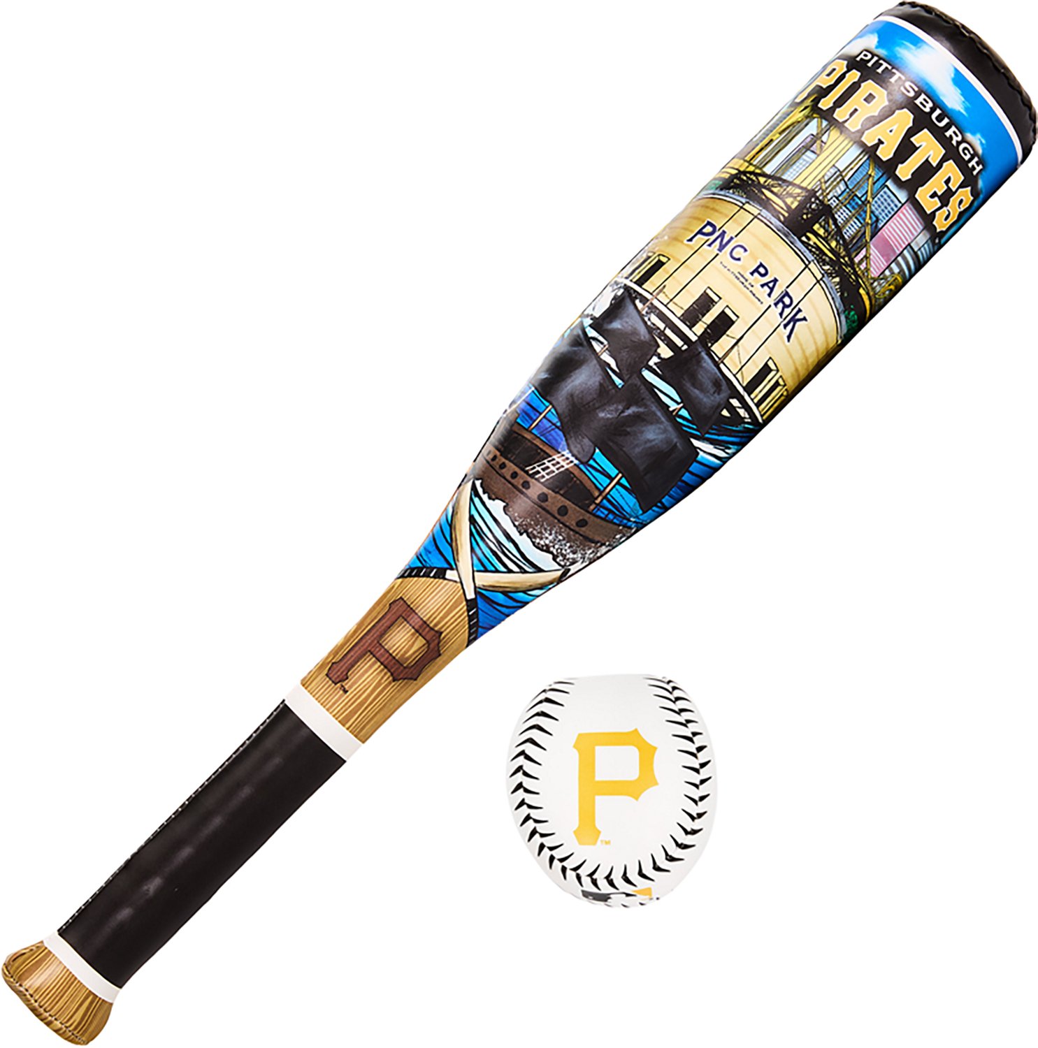 Franklin Sports Kids' MLB Pittsburgh Pirates Soft Sport Bat and Ball Set