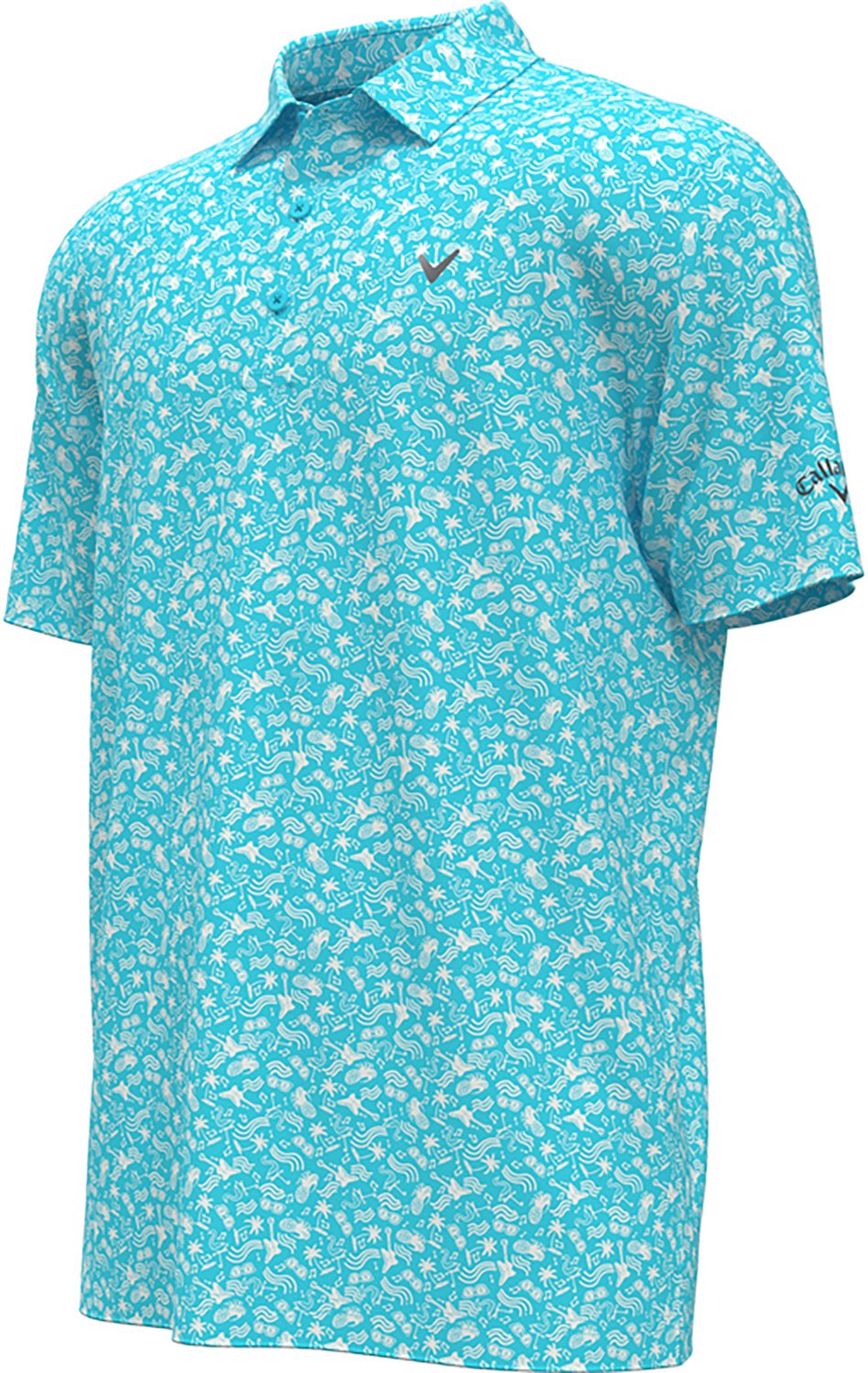 Callaway Boys' Tropical Music Allover Print Polo Shirt - view number 3