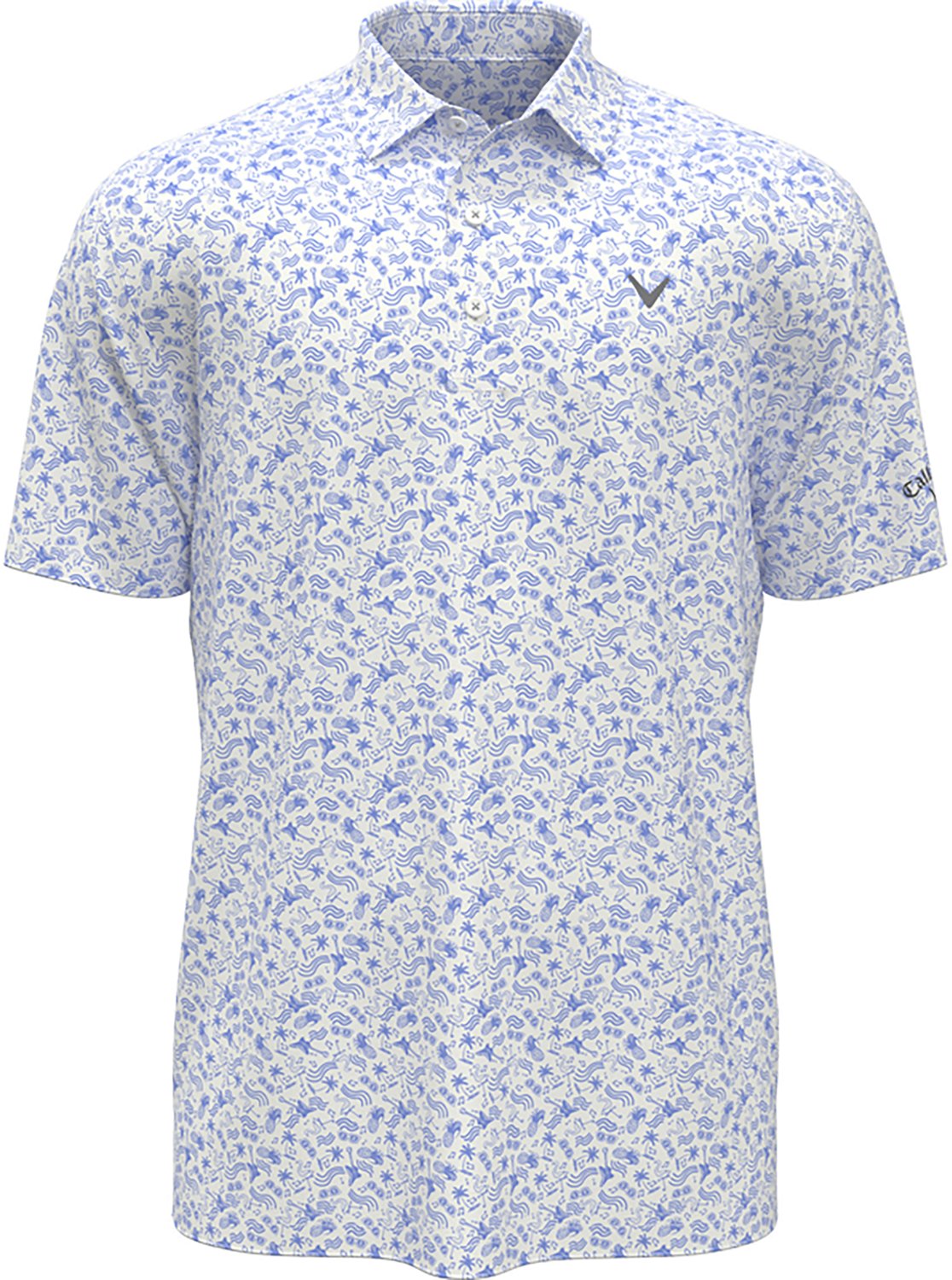 Callaway Boys' Tropical Music Allover Print Polo Shirt - view number 2