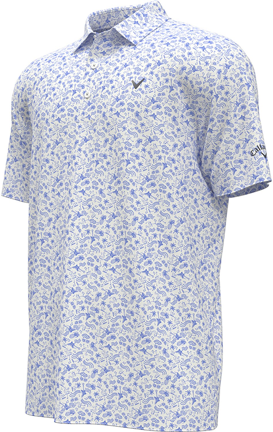 Callaway Boys' Tropical Music Allover Print Polo Shirt - view number 4