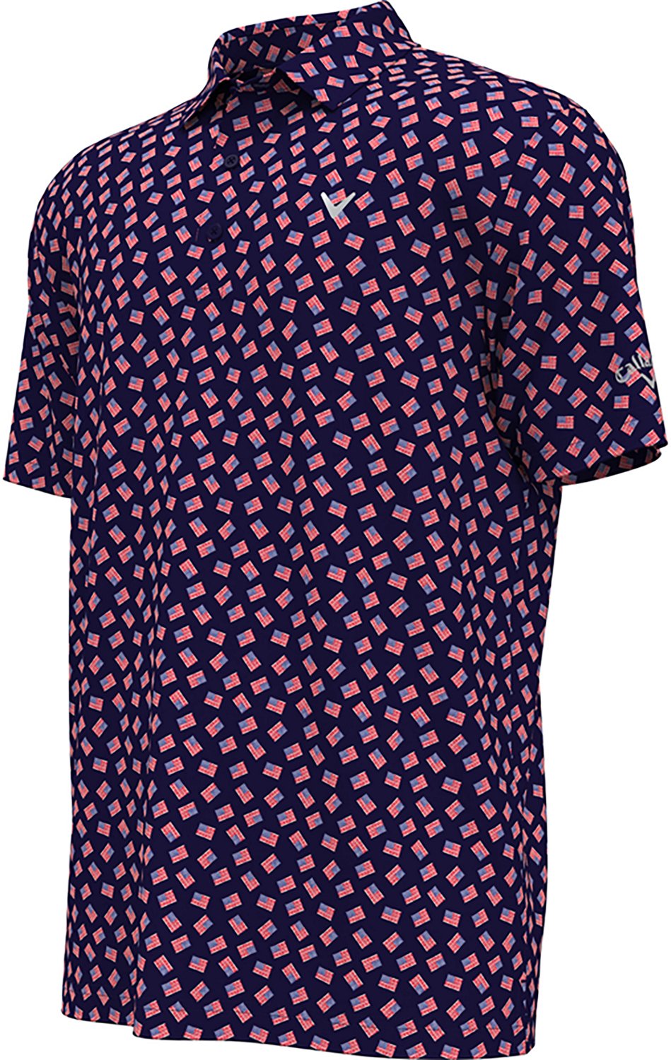 Callaway Boys' Multi-Flag Allover Print Polo Shirt - view number 3