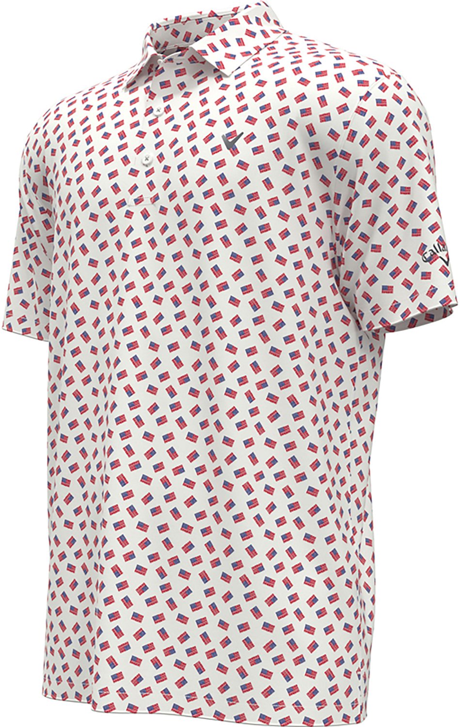 Callaway Boys' Multi-Flag Allover Print Polo Shirt - view number 3