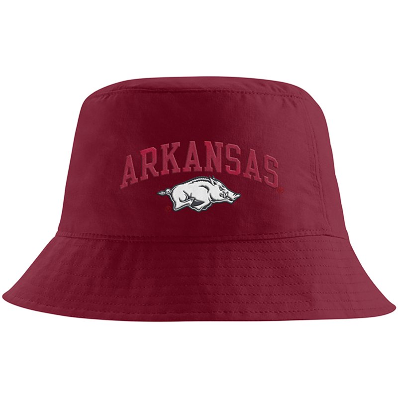 Nike Men's Cardinal Arkansas Razorbacks Apex Striped Bucket Hat - Cardinal