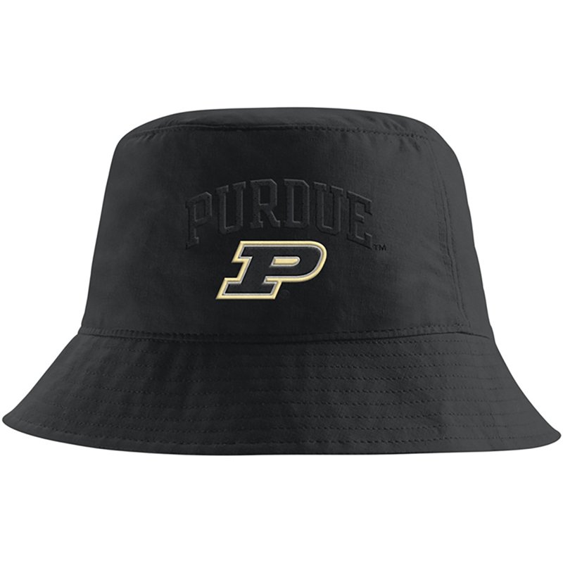 Nike Adult Purdue Boilermakers Black Apex Bucket Hat, Men's, Medium