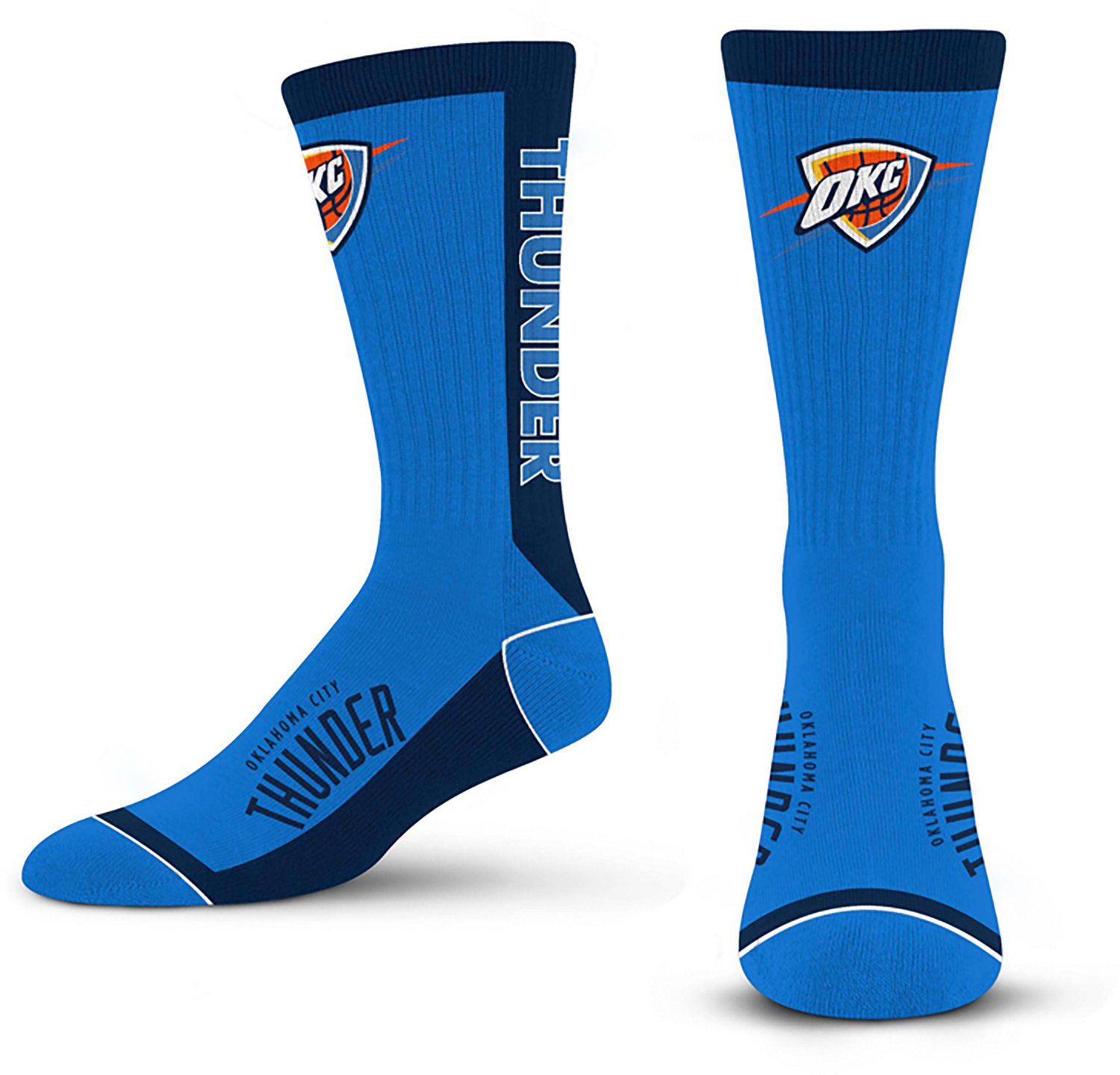 For Bare Feet Adults' Oklahoma City Thunder MVP Crew Socks