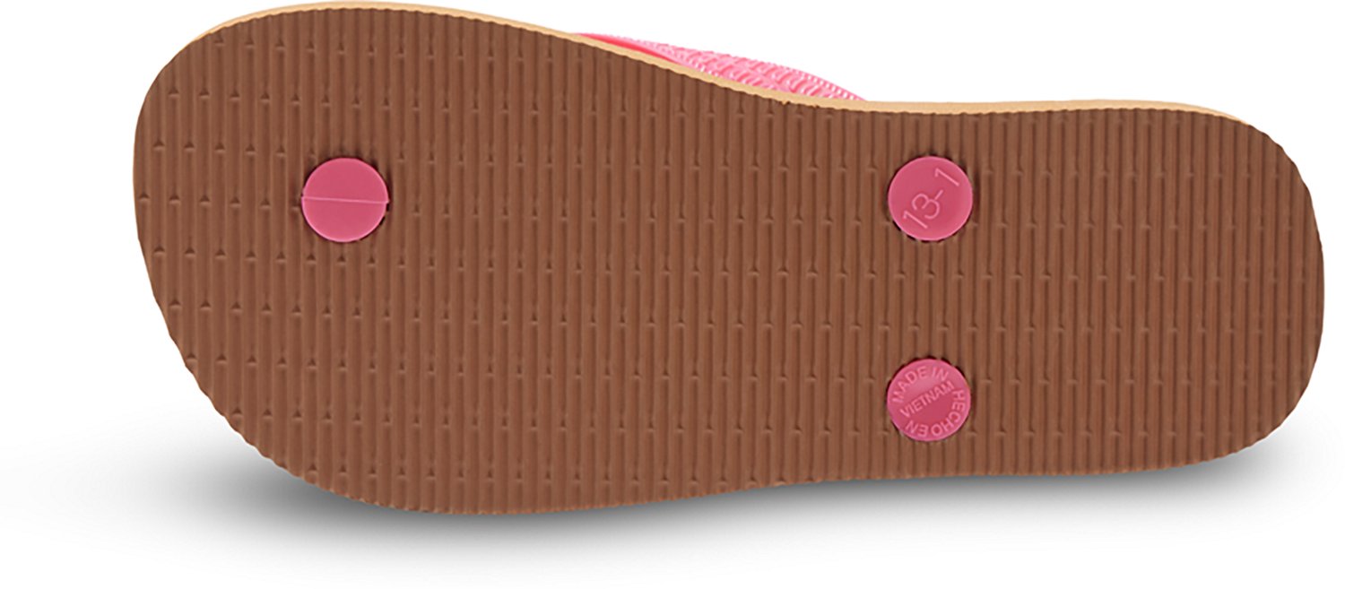 O'Rageous Girls' Cheetah Print Flip Flops - view number 4