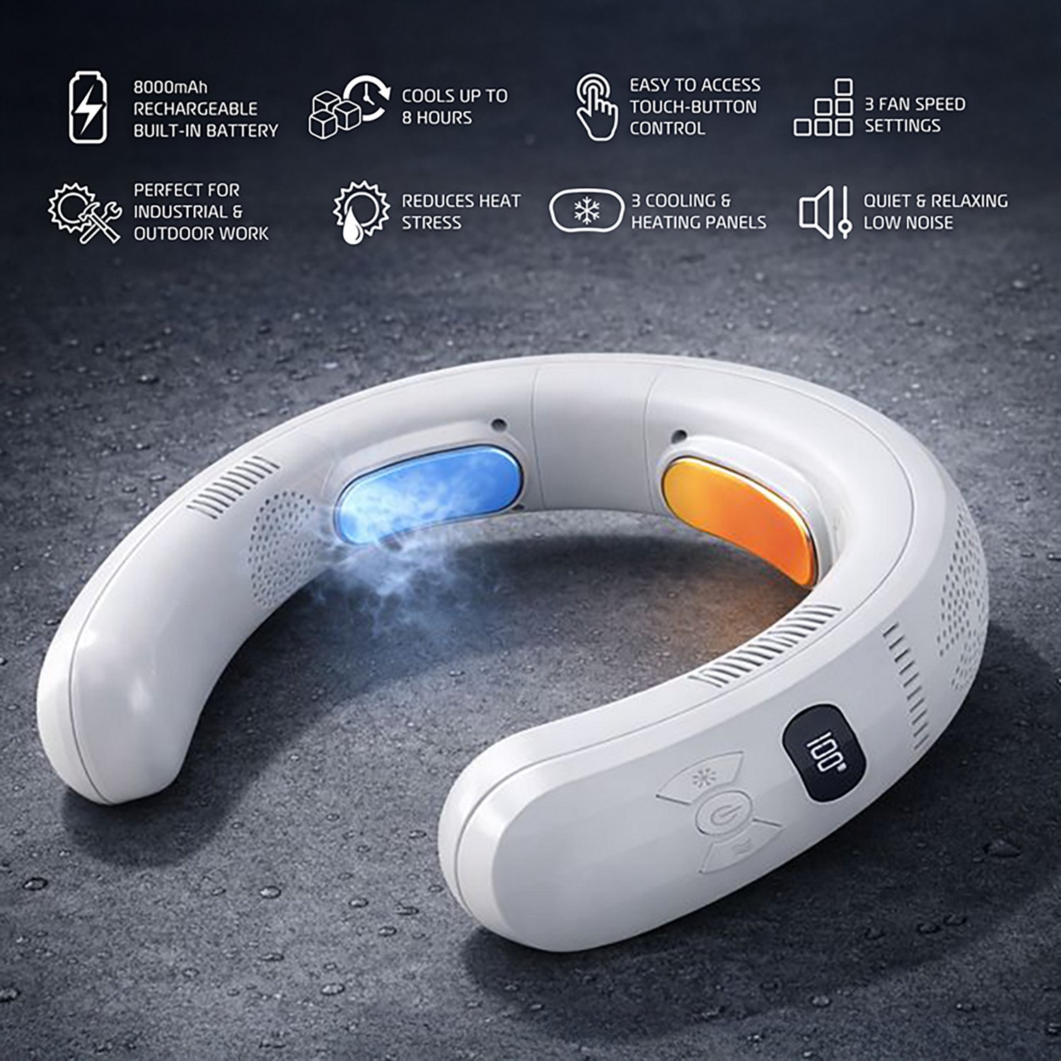 AlphaCool 3-Zone Wearable Neck Cooler & Heater - view number 5