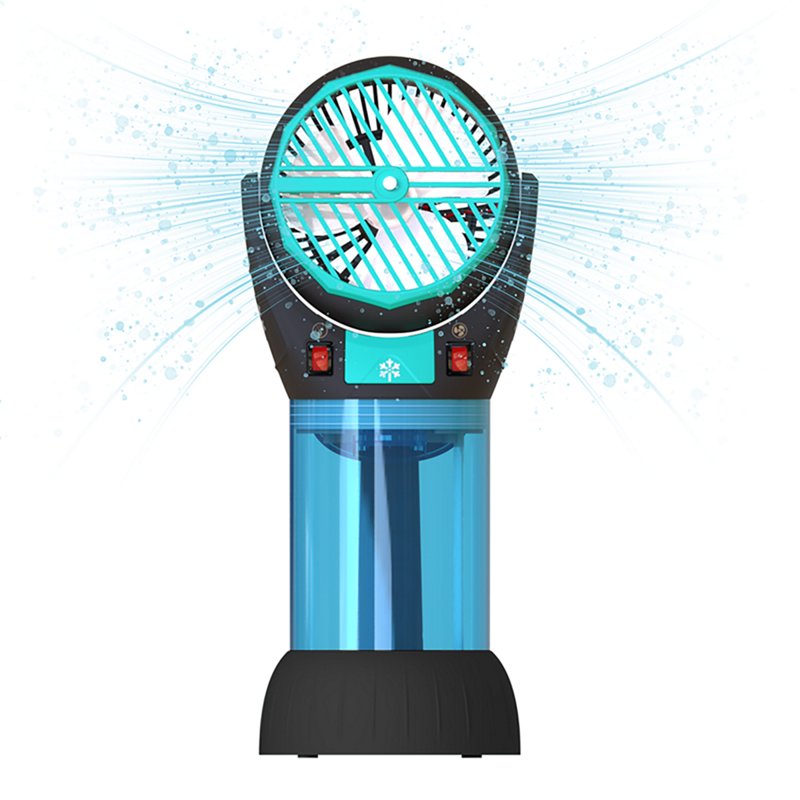 High-Velocity Portable Misting Fan - Teal Blue