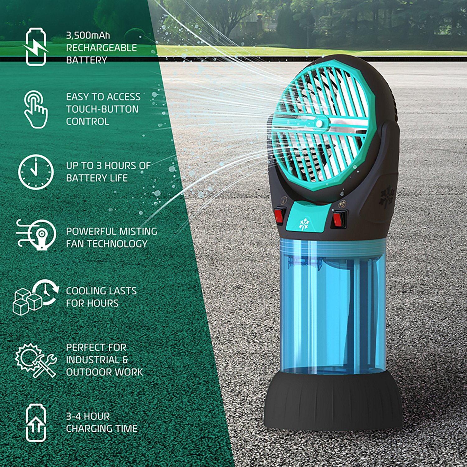 AlphaCool High-Velocity Portable Misting Fan - view number 5