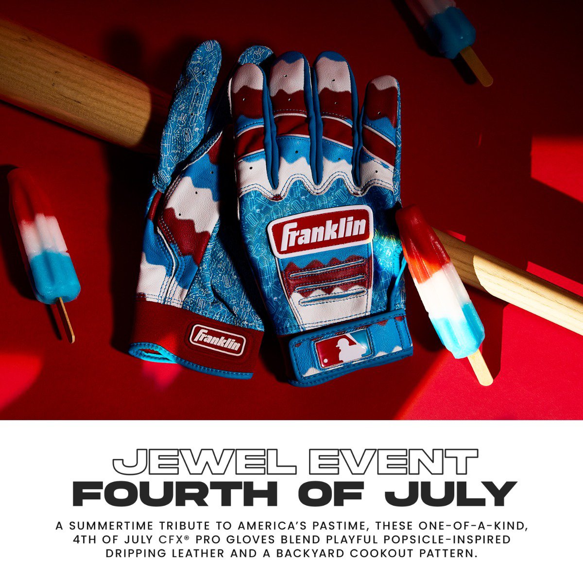Franklin Youth CFX Pro Chrome Batting Gloves                                                                                     - view number 5