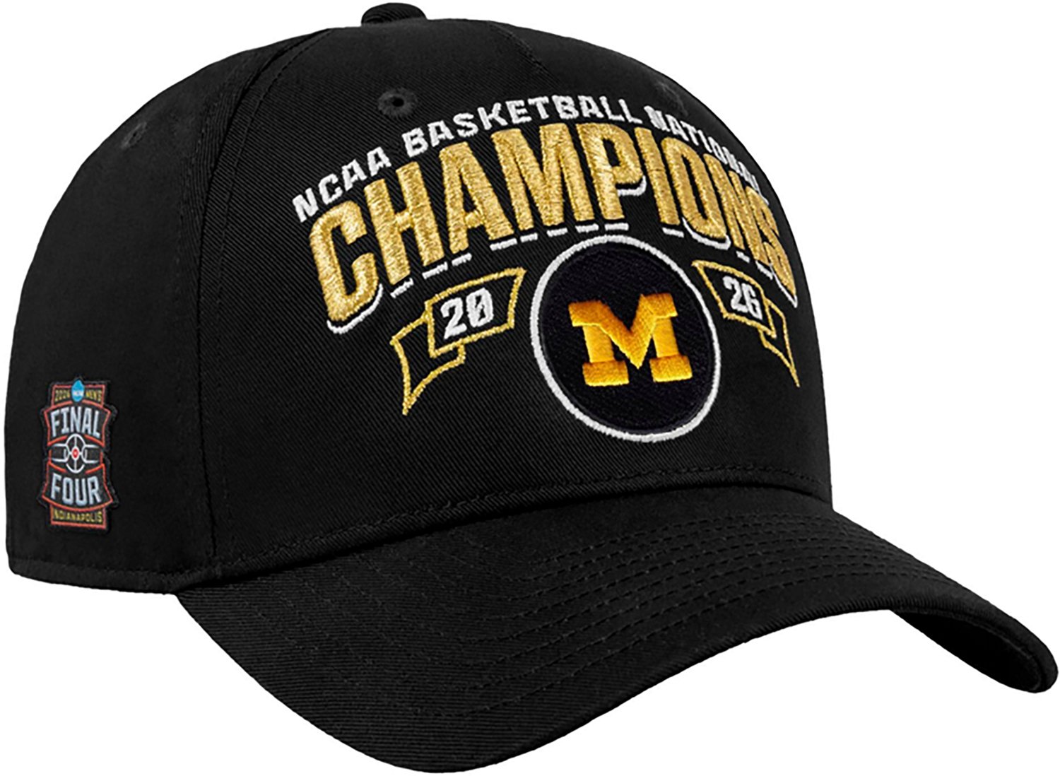 Jordan Men's Michigan Wolverines 2026 March Madness Men's Basketball National Champions Locker Room Rise Cap - view number 2