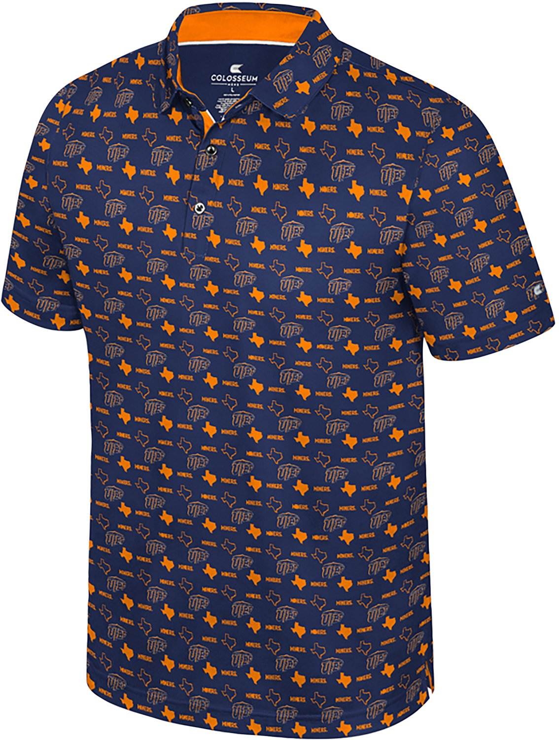 Colosseum Athletics Men's University of Texas at El Paso Truthsayer Polo Shirt