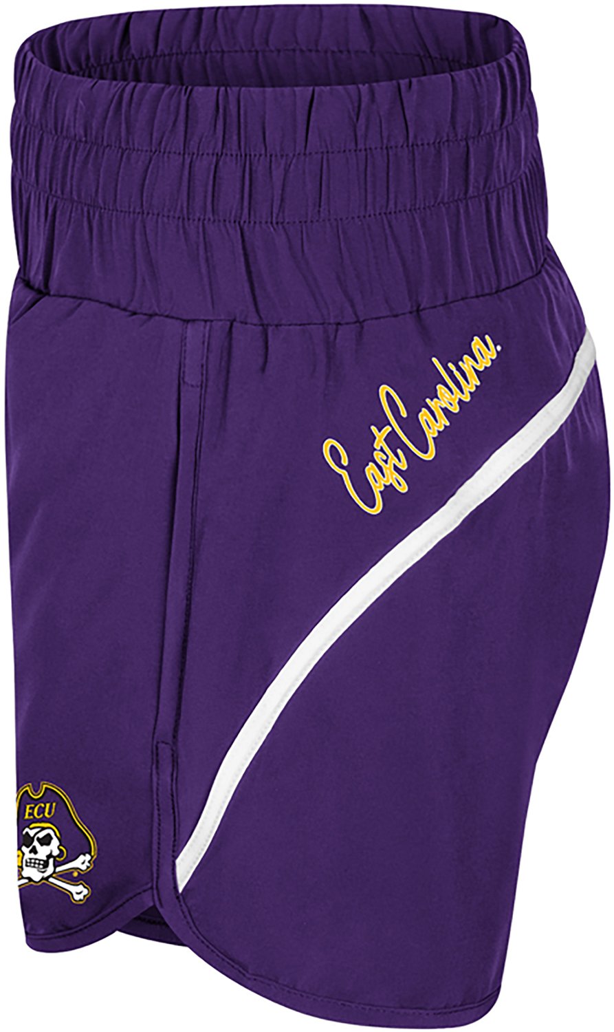 Colosseum Athletics Women's East Carolina University Levitation High Waist Shorts 2.5