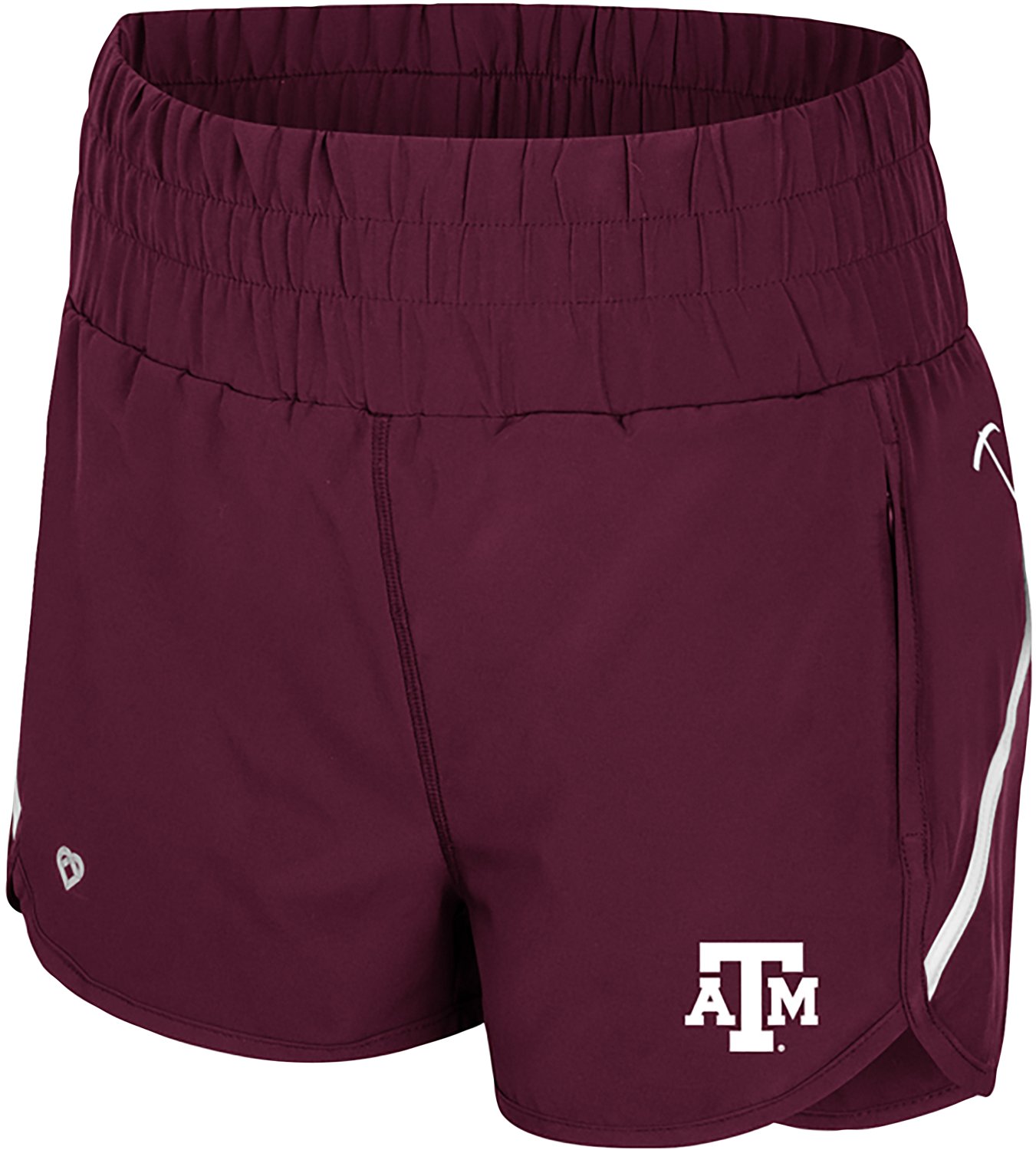 Colosseum Athletics Women's Texas A&M University Levitation High Waist Shorts 2.5 in
