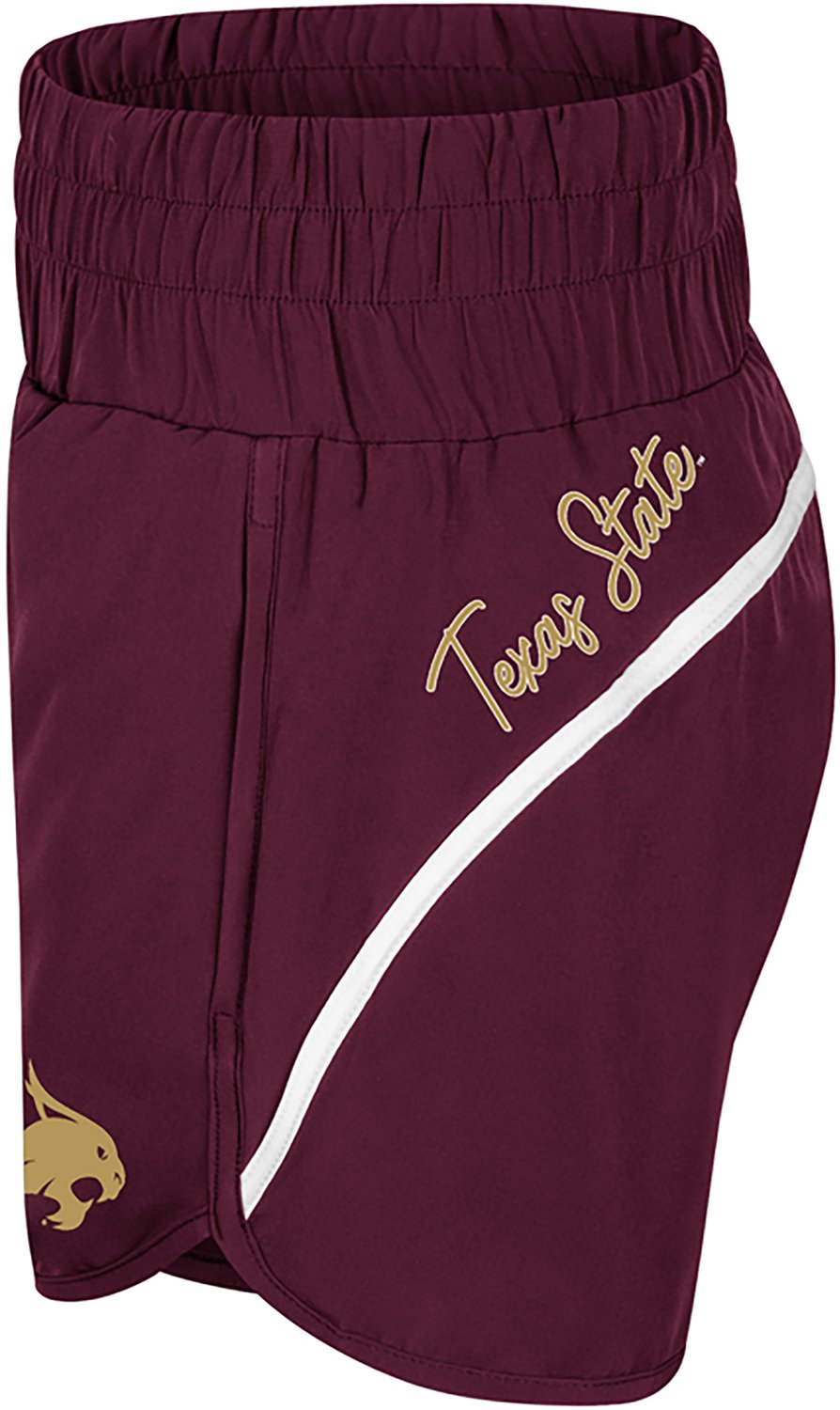Colosseum Athletics Women's Texas State University Levitation High Waist Shorts 2.5 in - view number 2