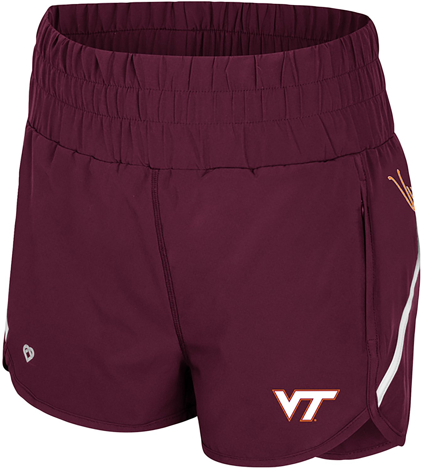 Colosseum Athletics Women's Virginia Tech Levitation High Waist Shorts 2.5 in