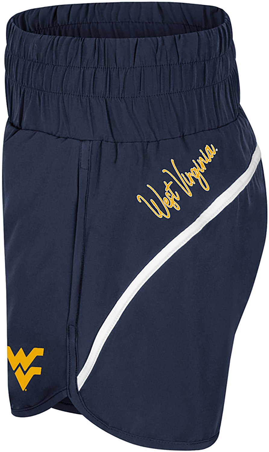 Colosseum Athletics Women's West Virginia University Levitation High Waist Shorts 2.5 in - view number 2