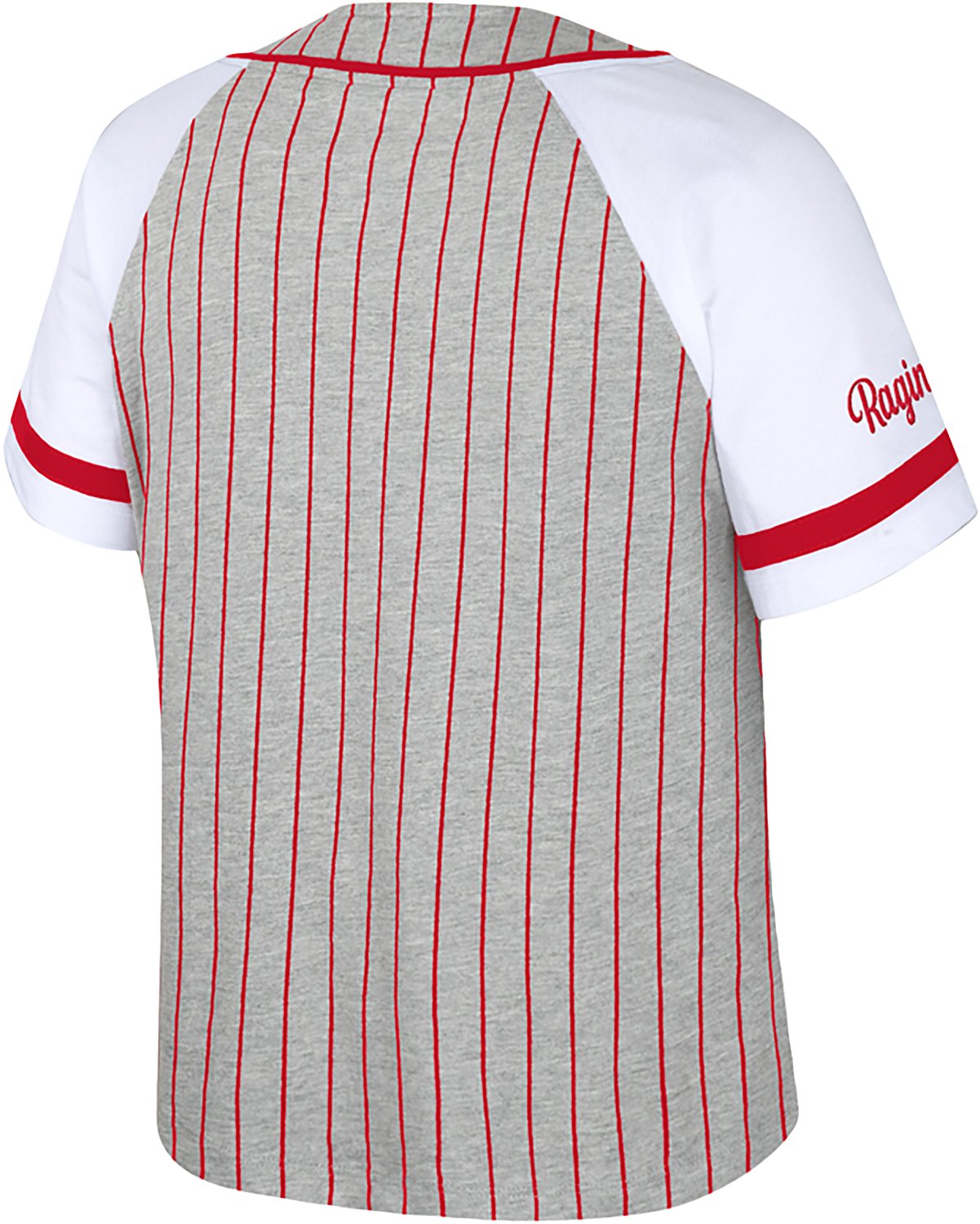 Colosseum Athletics Women's University of Louisiana at Lafayette This Feeling Baseball Stripe Knit Top - view number 2