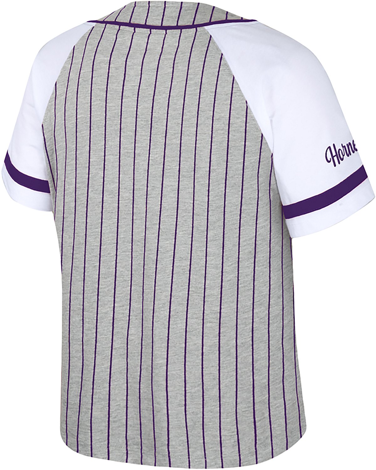 Colosseum Athletics Women's Texas Christian University This Feeling Baseball Stripe Knit Top - view number 2