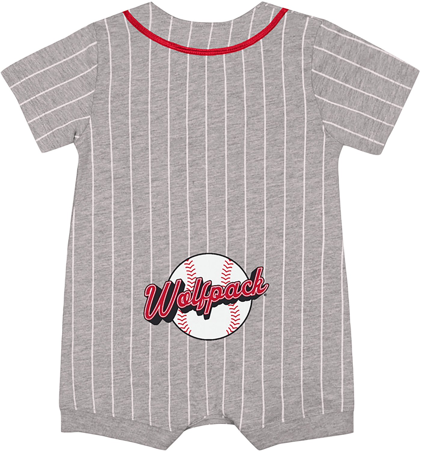 Colosseum Athletics Infants' North Carolina State University Fire Hawks Baseball Romper - view number 2