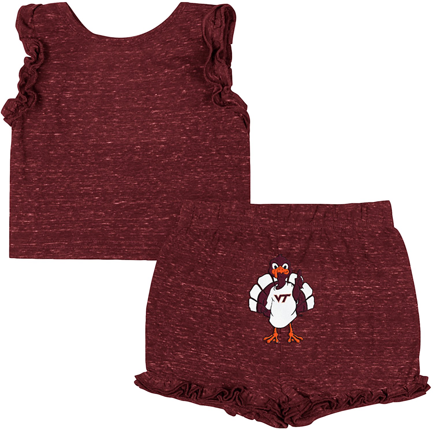 Colosseum Athletics Infants' Virginia Tech Nostalgia Tank Top and Shorts Set - view number 2