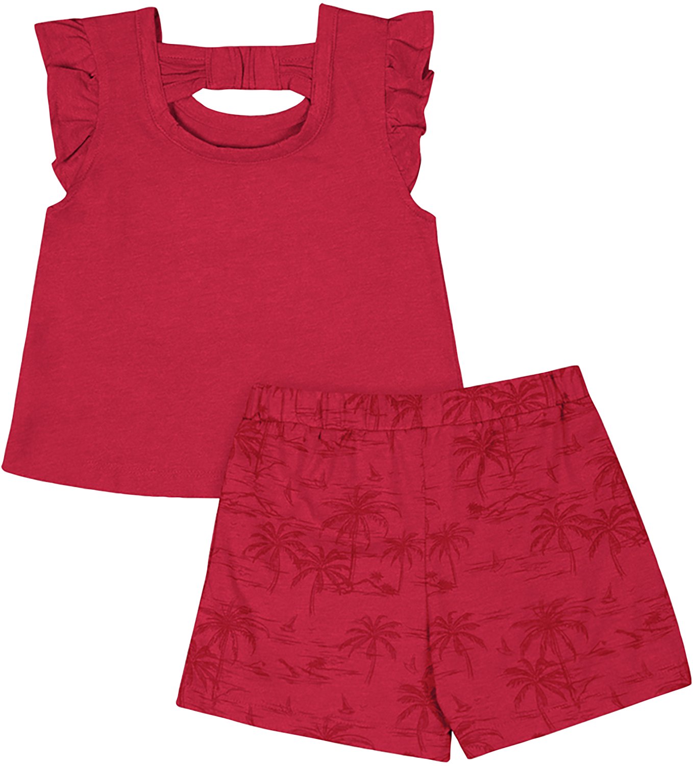 Colosseum Toddler Girls' Indiana University Joy Palm Shirt and Skort Set - view number 2