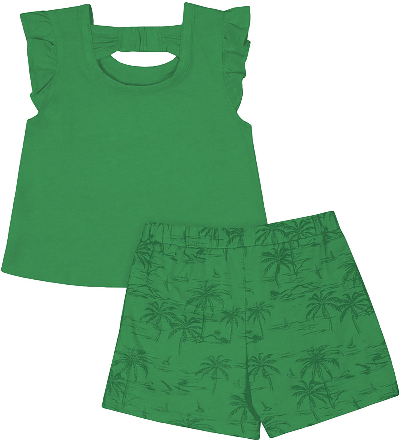Colosseum Toddler Girls' Marshall University Joy Palm Shirt and Skort Set