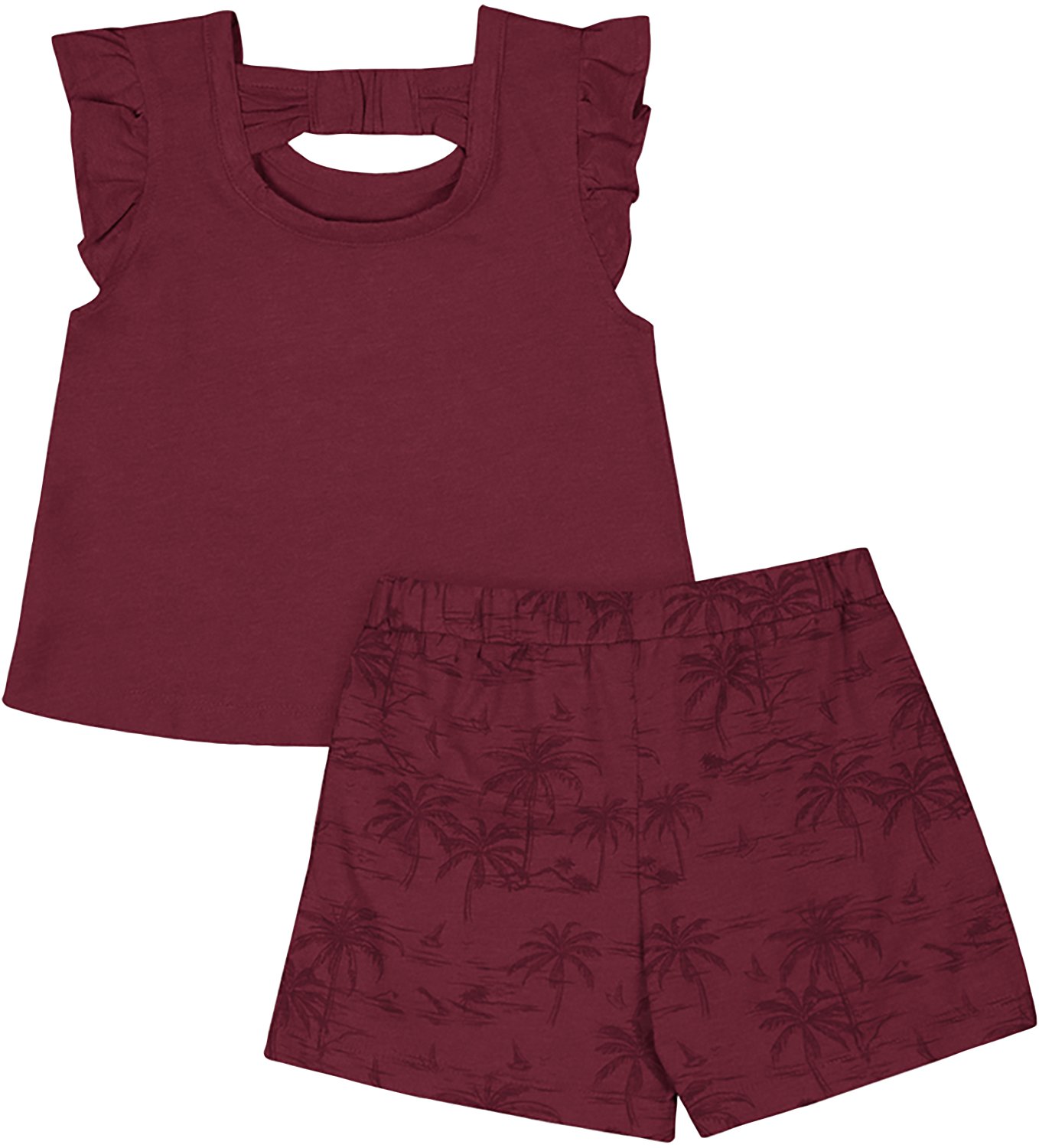 Colosseum Toddler Girls' Virginia Tech Joy Palm Shirt and Skort Set - view number 2