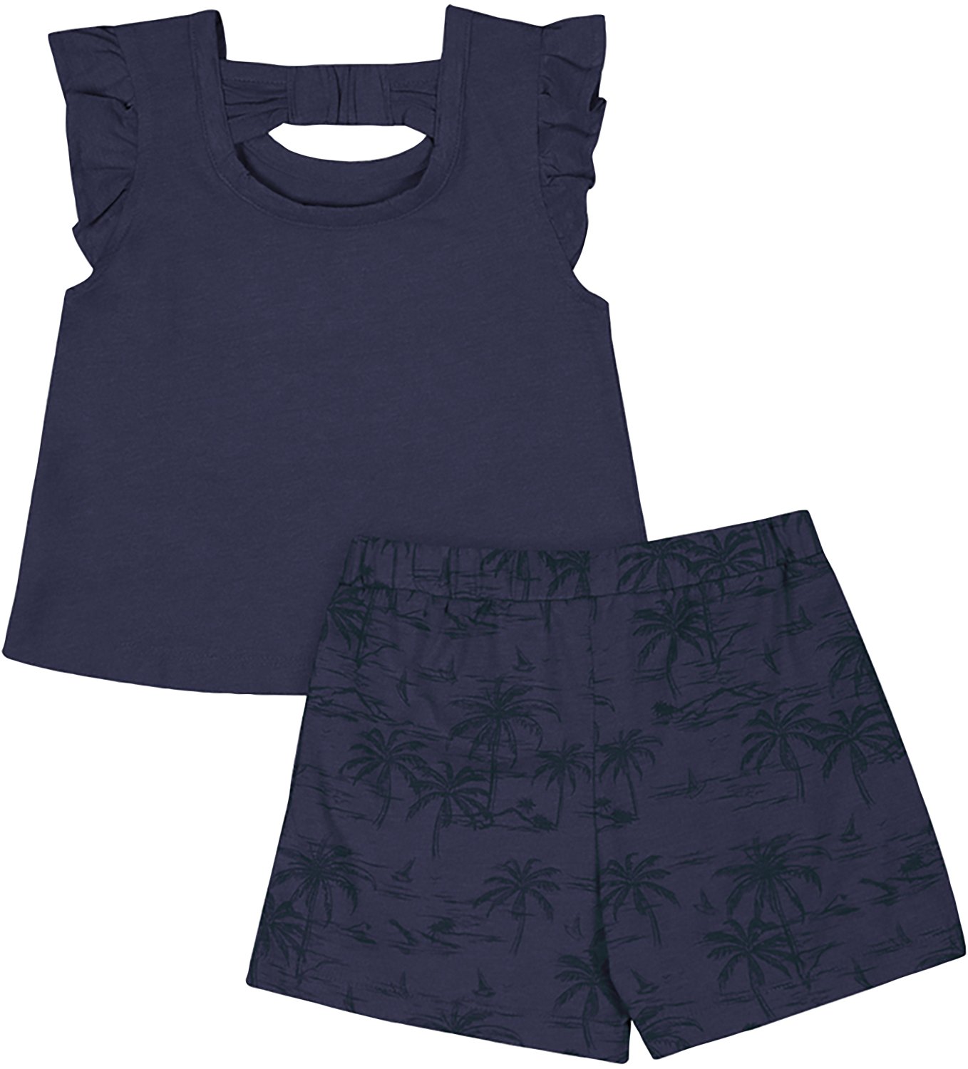 Colosseum Toddler Girls' West Virginia University Joy Palm Shirt and Skort Set - view number 2