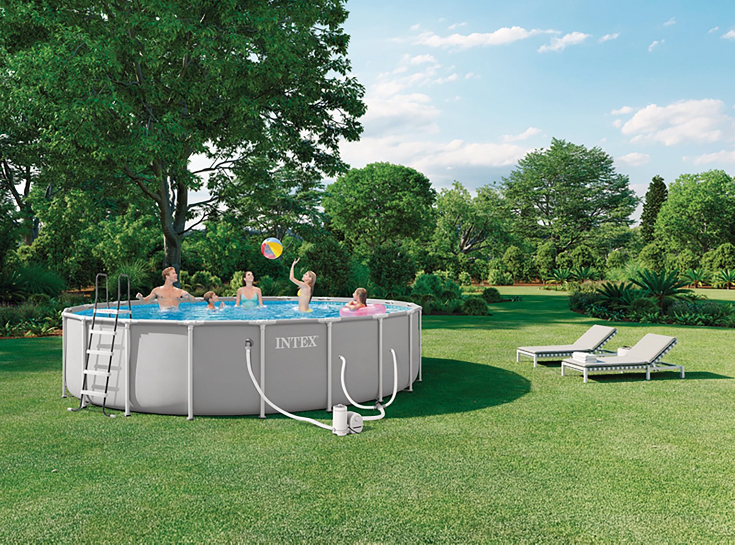 INTEX 20 ft x 52 in Prism Frame Premium Pool Set - view number 5