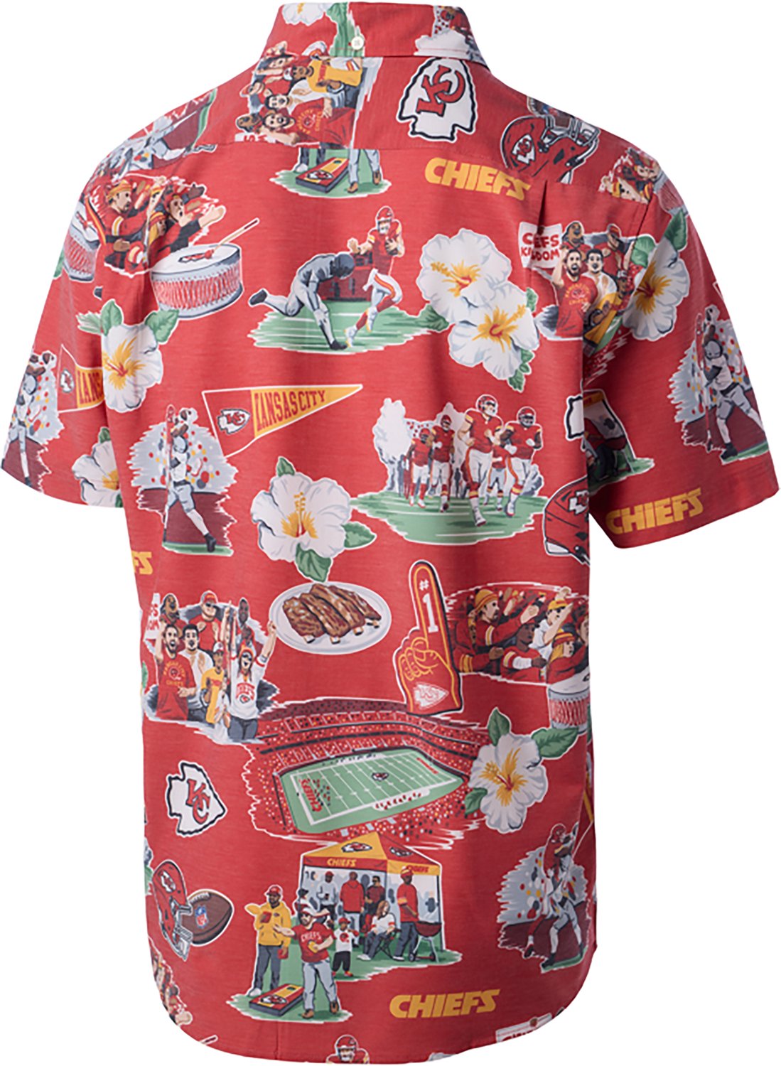 Reyn Spooner Men's Kansas City Chiefs Scenic Performance Button Front Shirt - view number 2