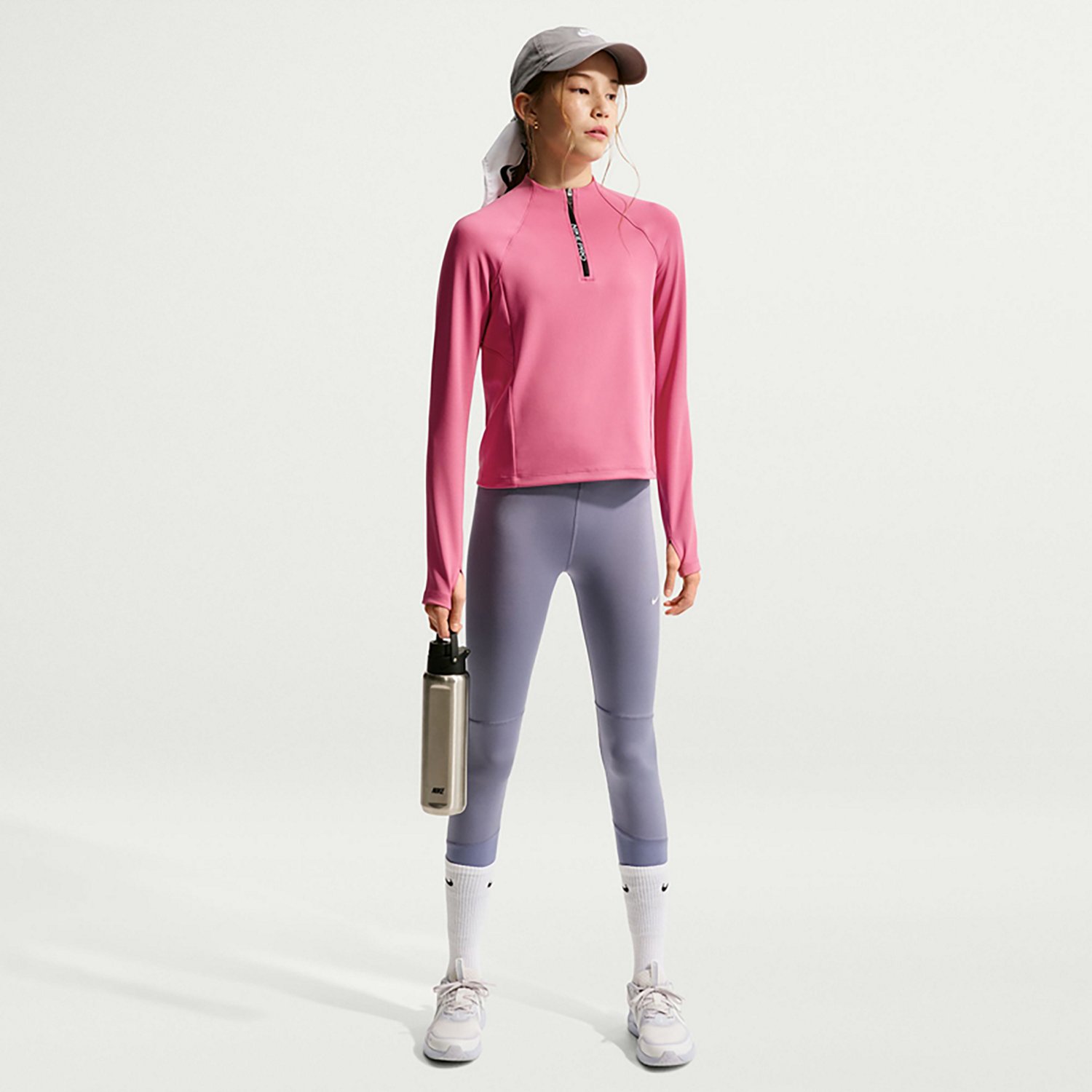 Nike Girls' Dri-FIT 1/2-Zip Top - view number 2