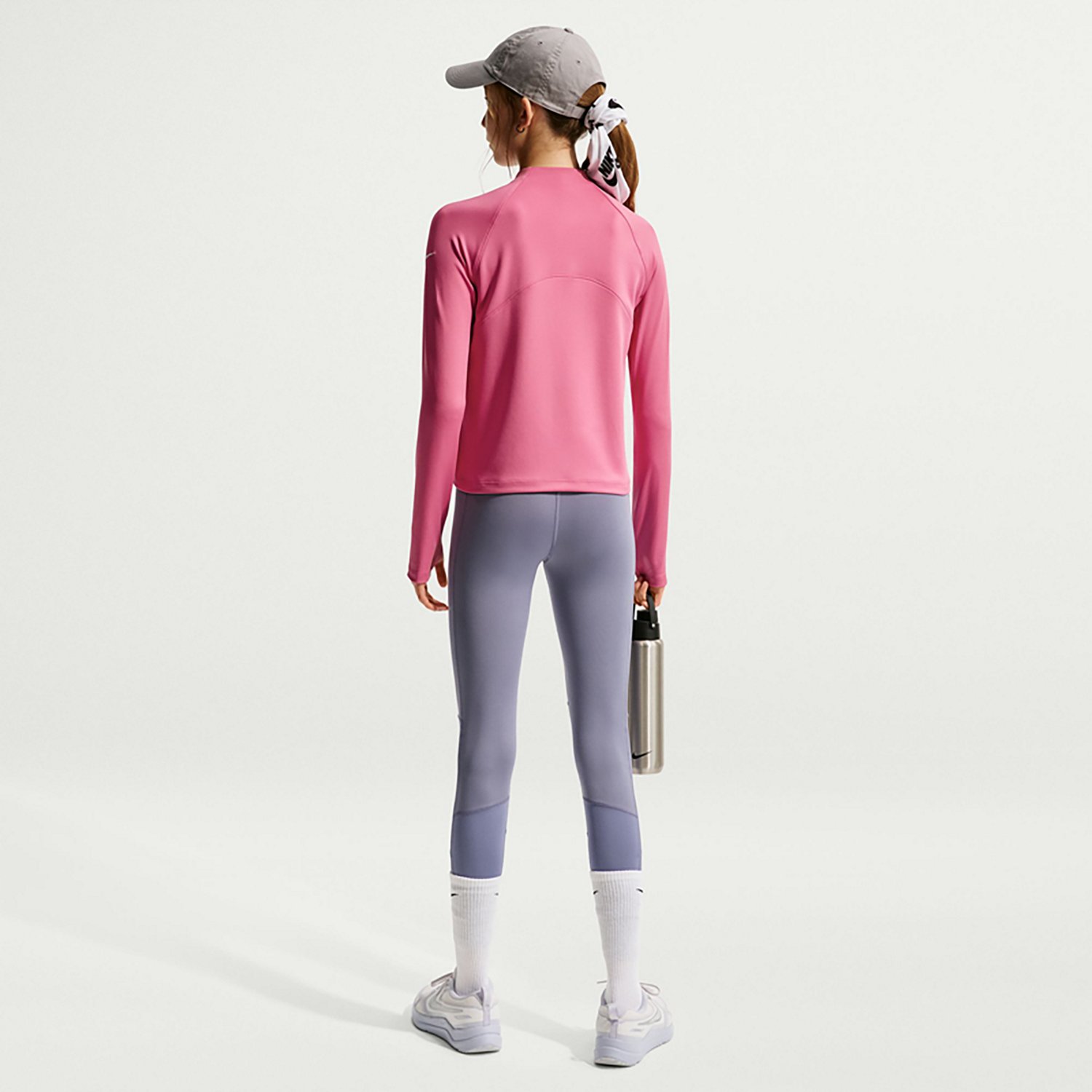 Nike Girls' Dri-FIT 1/2-Zip Top - view number 3