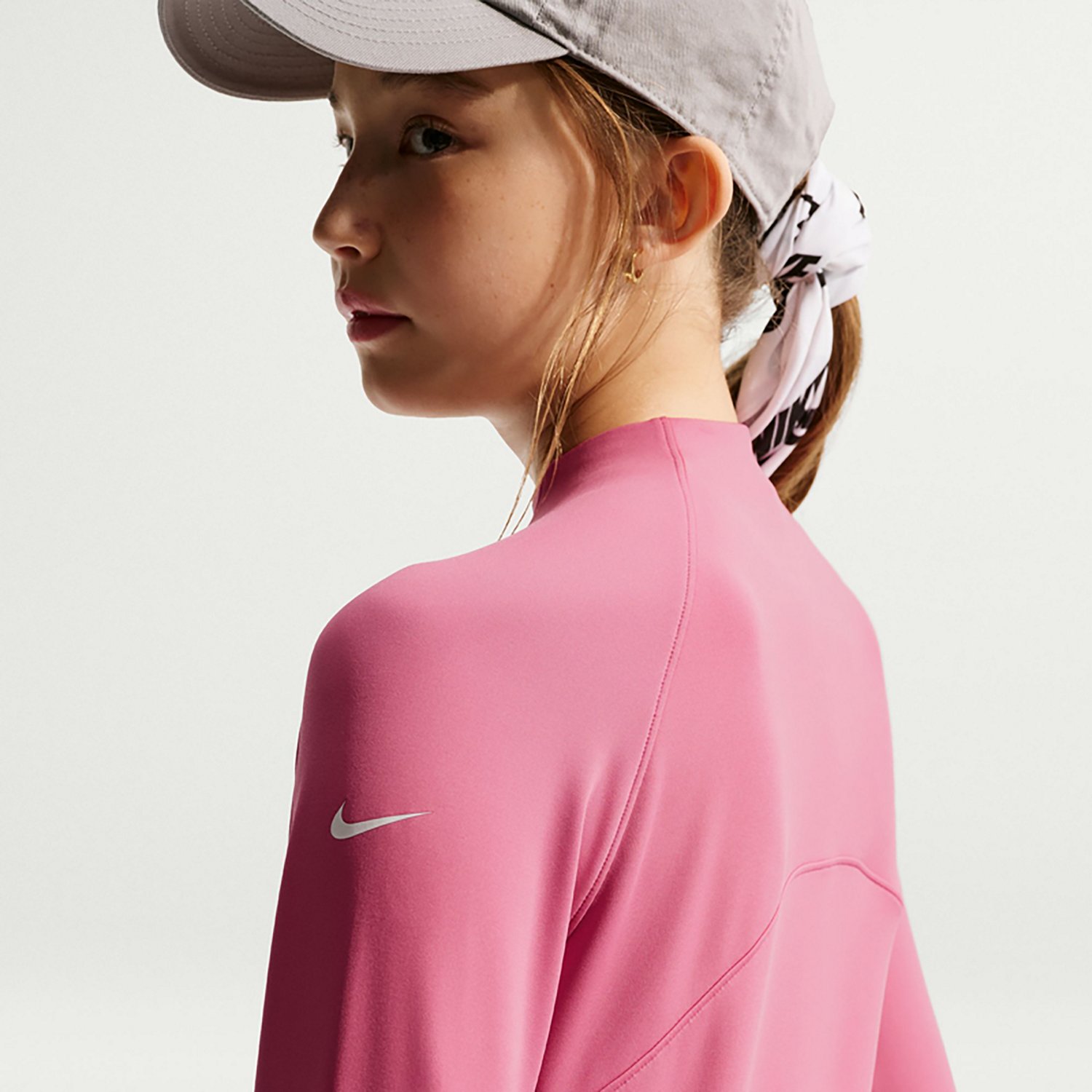 Nike Girls' Dri-FIT 1/2-Zip Top - view number 4