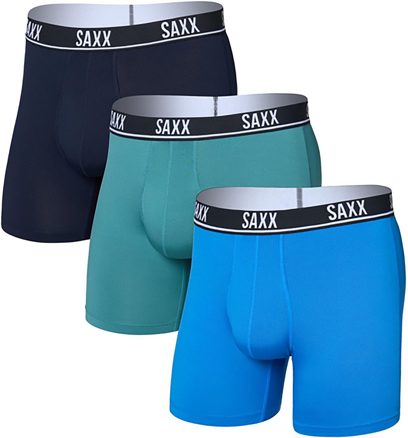 Saxx Men's Essential Performance Mesh Boxer Briefs 3-Pack - view number 4