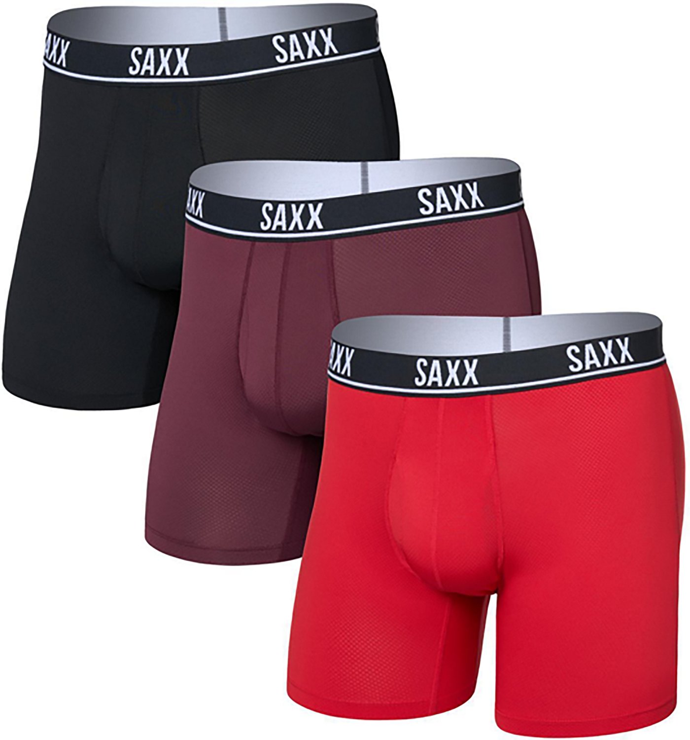 Saxx Men's Essential Performance Mesh Boxer Briefs 3-Pack - view number 4
