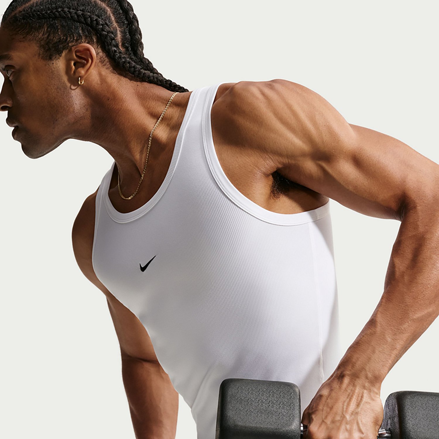 Nike Men's N.A.C. Ribbed Tank Top - view number 5