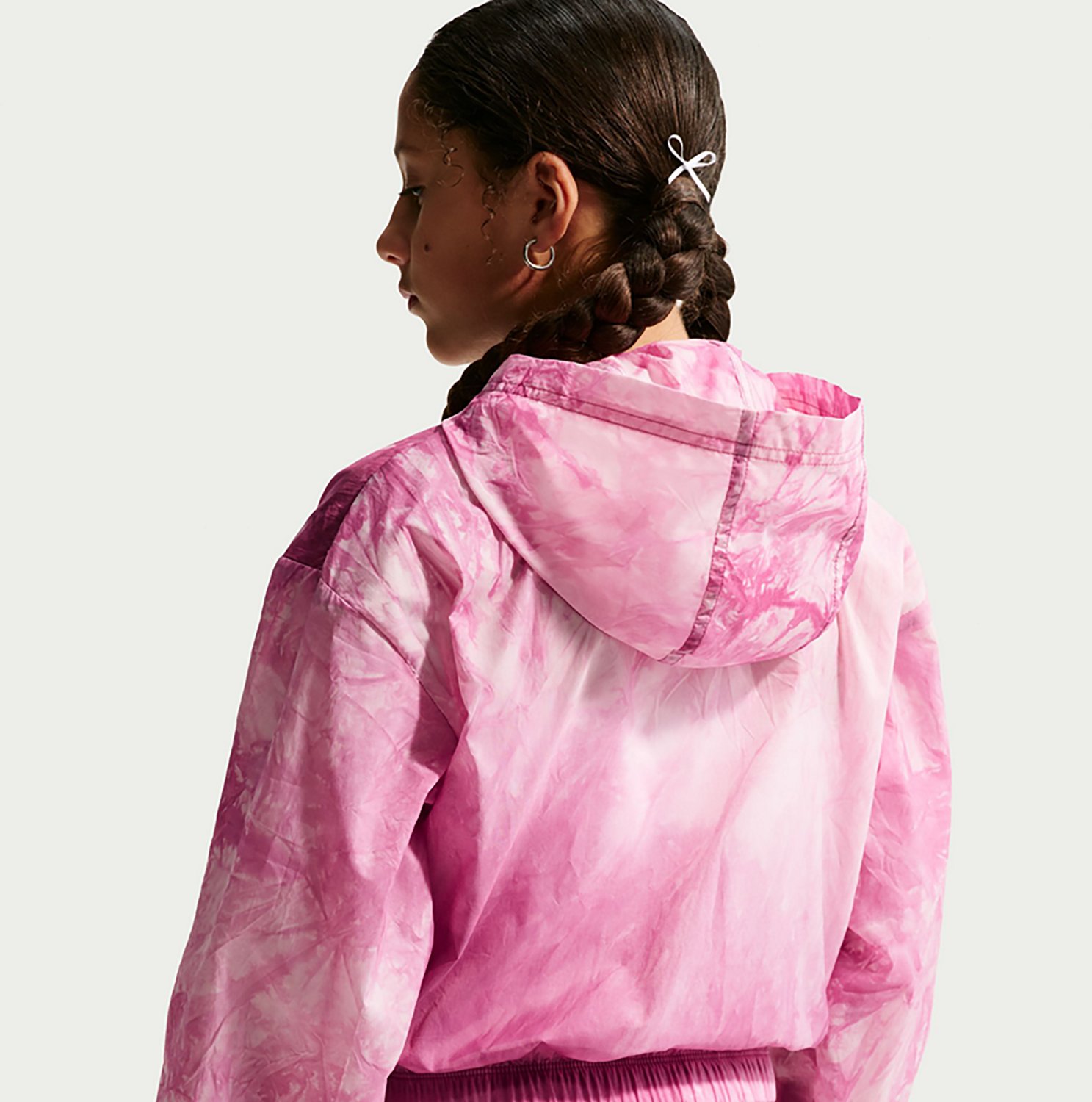 Nike Girls' Nike Sportswear Woven Graphic Track Jacket - view number 2