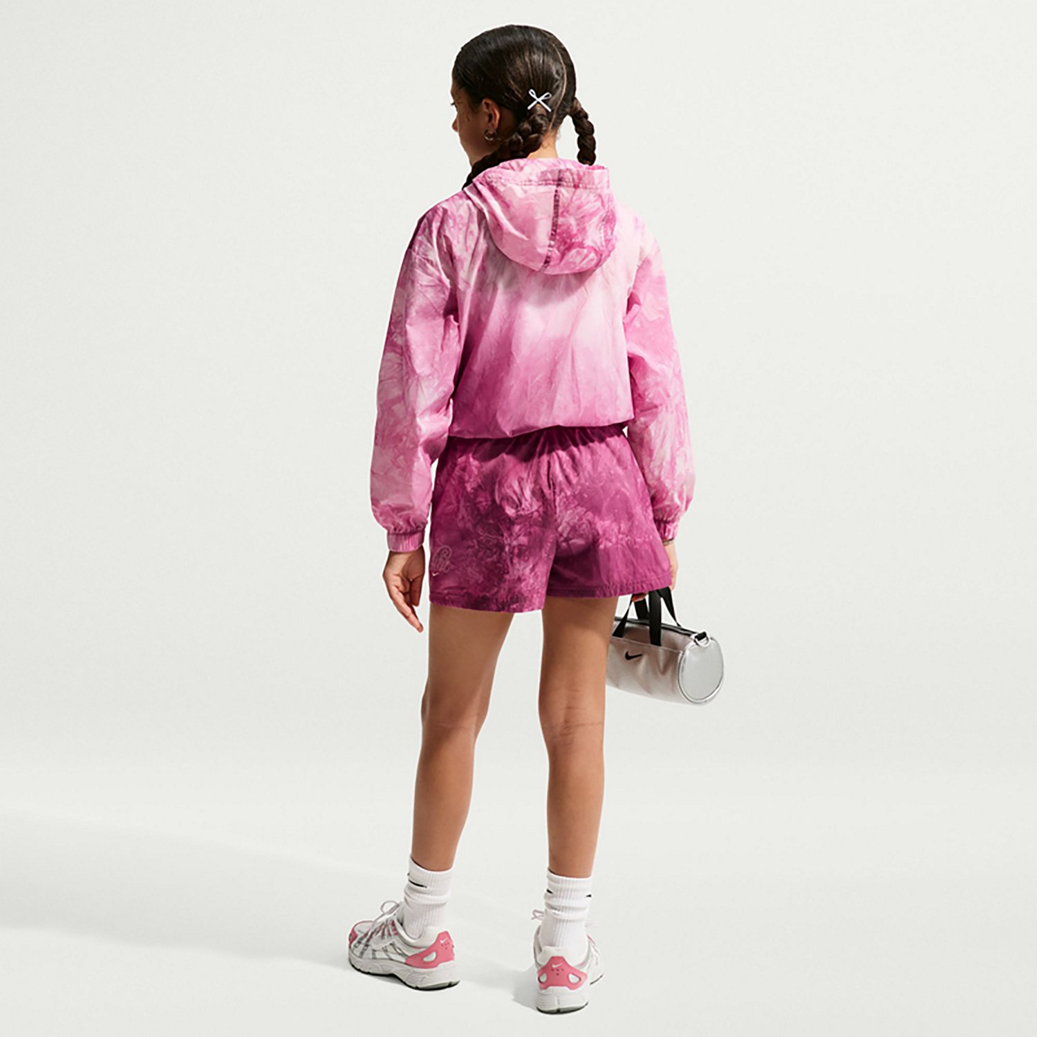 Nike Girls' Nike Sportswear Woven Graphic Track Jacket - view number 4